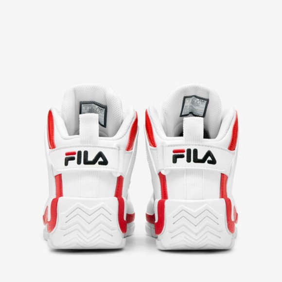 Fila Grant Hill 2 OG Mid Mens Basketball Shoes White Red 1BM00637-114 NEW Size 9 - Picture 6 of 9